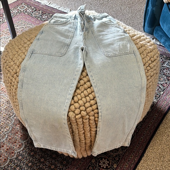 Free People Striped Jeans - Picture 1 of 7